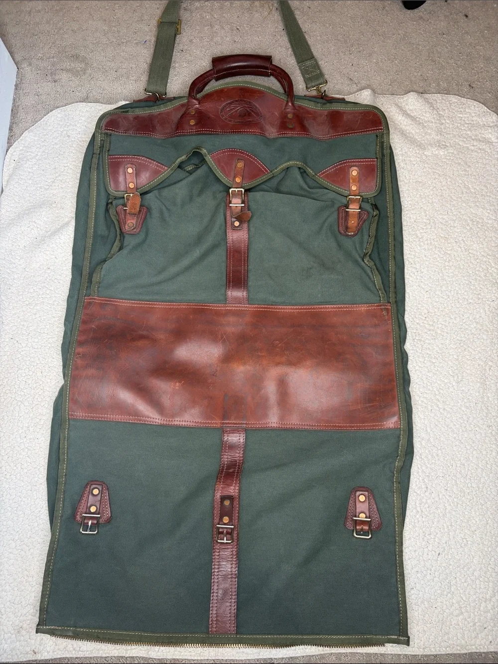 Vintage Orvis Green Battenkill Garment Bag